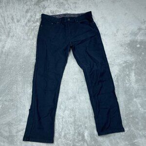 Jachs NY Stretch Fabric Navy Slim Fit Pants Sz 34x30 Mens Casual Wear a0698